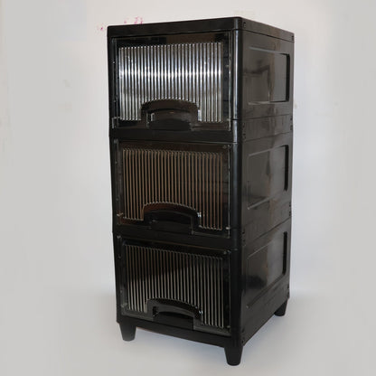 3-Layer Plastic Storage Drawer Cabinet