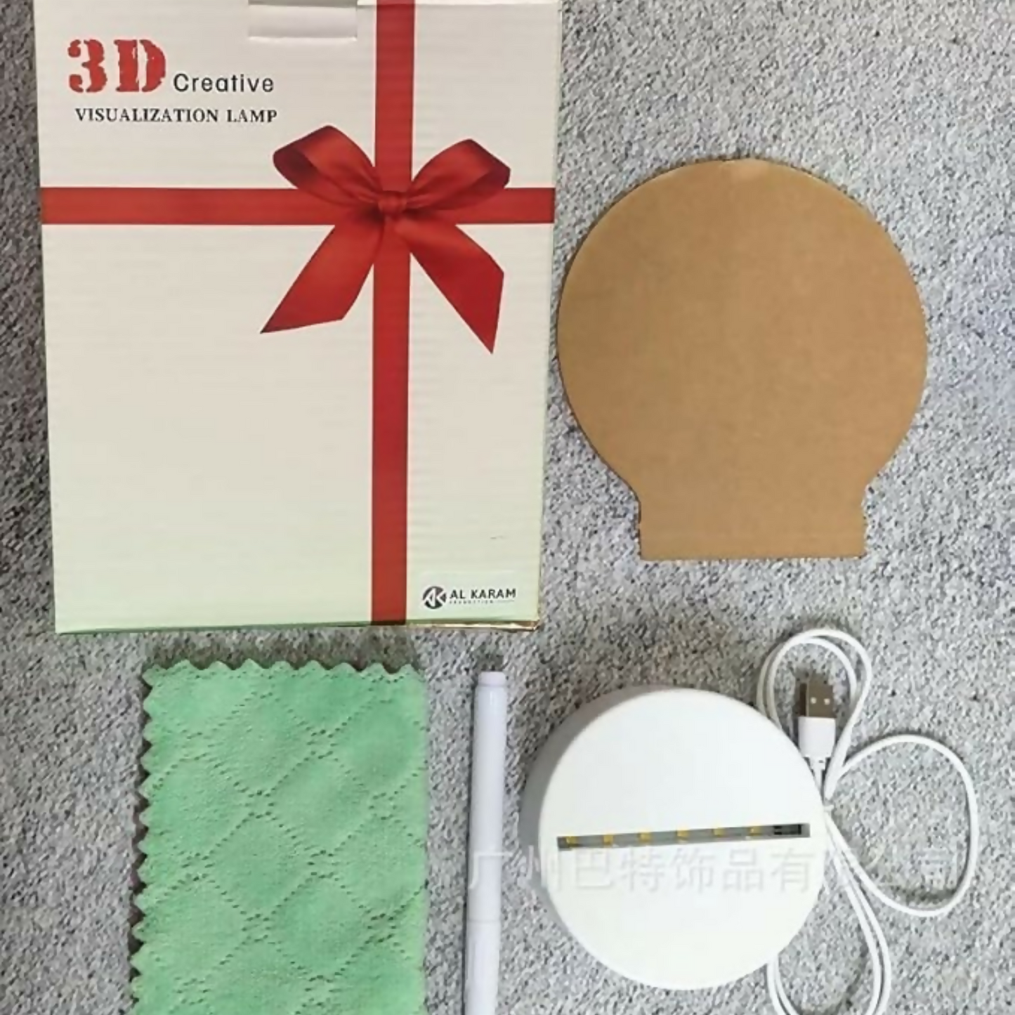 3D Creative Writeable LED Night Lamp with Pen and USB Cable | Custom Message Acrylic Board Light with Erasable Marker | Personalized Home Decor Lamp & Romantic Gift for Birthday, Valentine’s Day & Anniversary