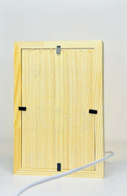 3D Romantic Couple Figurine Shadow Box with LED Lights and photoframe – I Love You Wooden Frame for Valentine’s Day, Proposal, Wedding Anniversary, or Bedroom Decoration